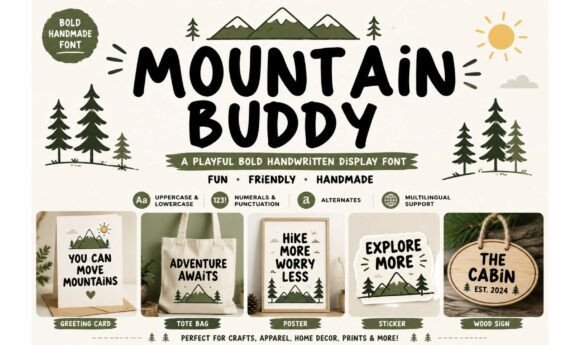Mountain Buddy Font - Featured Image