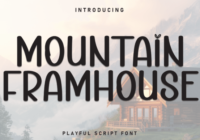 Mountain Framhouse Font - Featured Image