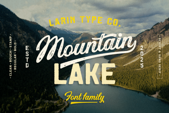 Mountain Lake Font - Featured Image