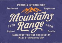 Mountains Range Duo Font - Featured Image