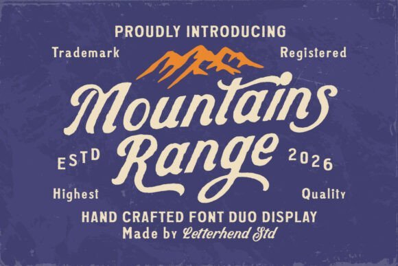 Mountains Range Duo Font - Featured Image