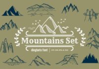 Mountains Set Font - Featured Image