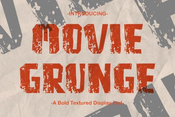 Movie Grunge Font - Featured Image