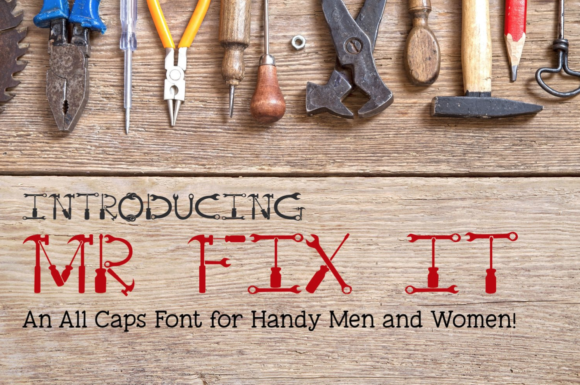 Mr. Fix It Font - Featured Image