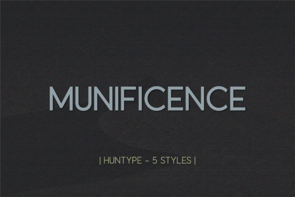 Munificence Font - Featured Image