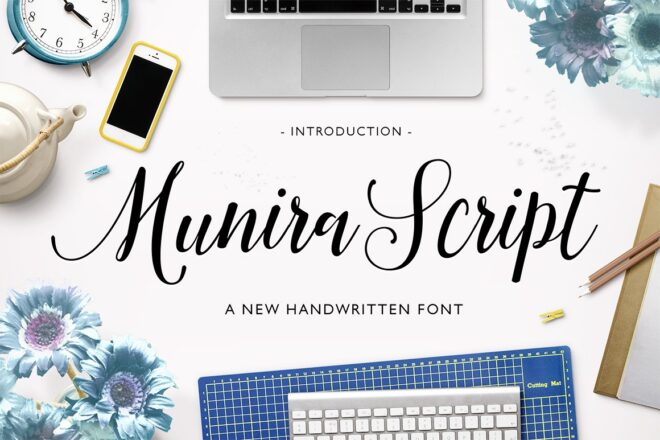 Munira Script Font - Featured Image