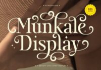 Munkale Display Font - Featured Image