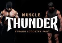 Muscle Thunder Font - Featured Image