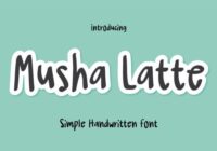 Musha Latte Font - Featured Image