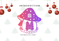 Mushroom Christmas Font - Featured Image