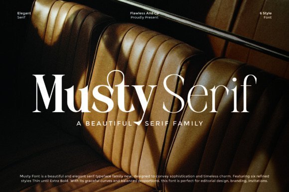 Mustyserif Font - Featured Image
