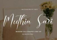 Muthia Sari Font - Featured Image