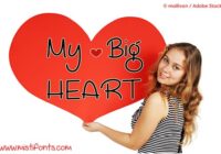 My Big Heart Font - Featured Image