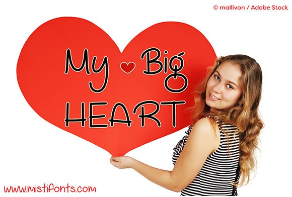 My Big Heart Font - Featured Image