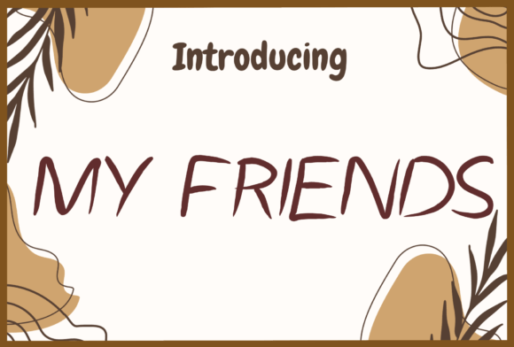 My Friends Font - Featured Image