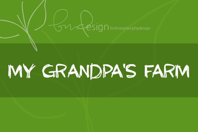 My Grandpa's Farm Font - Featured Image