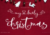 My Lovely Christmas Font - Featured Image