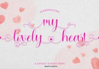 My Lovely Heart Font - Featured Image