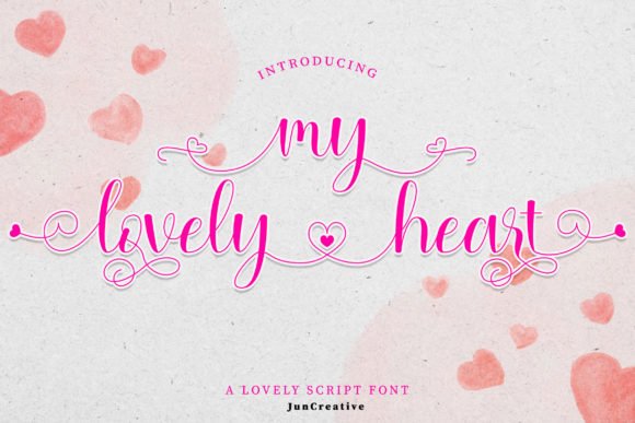 My Lovely Heart Font - Featured Image