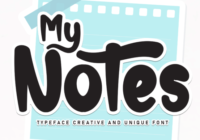 My Notes Font - Featured Image
