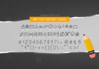 My Top Secret Code Font - Featured Image
