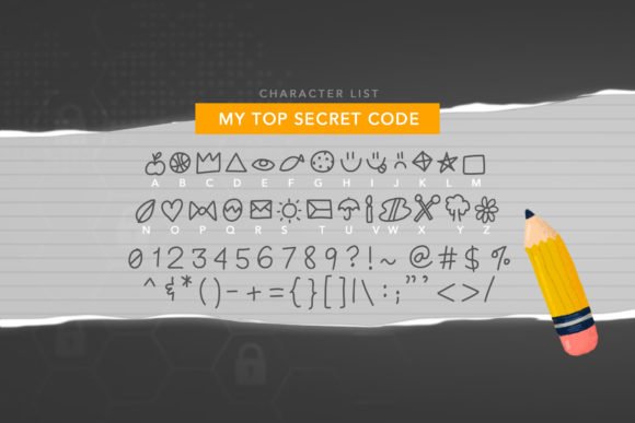My Top Secret Code Font - Featured Image