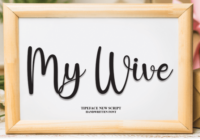 My Wive Font - Featured Image