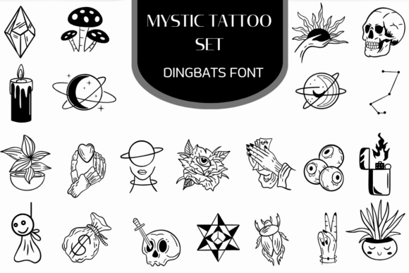 Mystic Tattoo Set Font - Featured Image