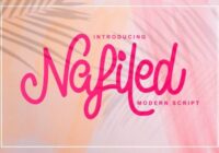Nafiled Script Font - Featured Image