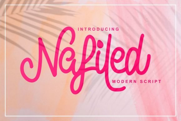 Nafiled Script Font - Featured Image