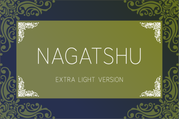 Nagatshu Extra Light Font - Featured Image