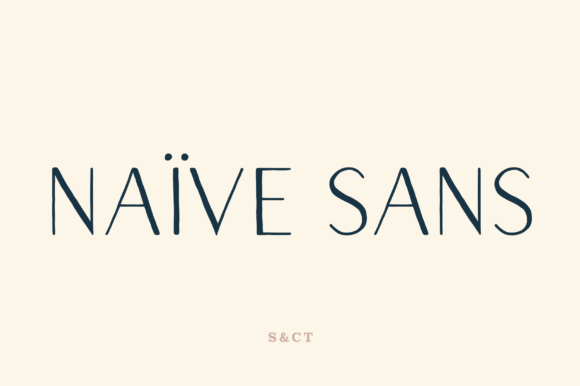 Naive Sans Shake Font - Featured Image