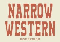 Narrow Western Font - Featured Image
