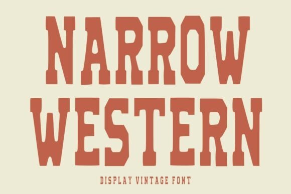 Narrow Western Font - Featured Image
