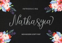 Nathasyia Script Font - Featured Image
