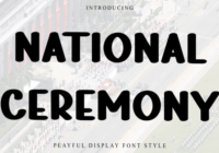National Ceremony Font - Featured Image