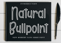 Natural Bullpoint Font - Featured Image