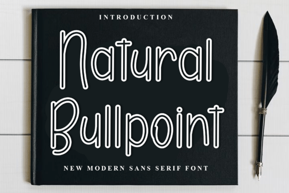 Natural Bullpoint Font - Featured Image