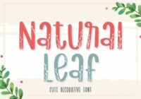 Natural Leaf Font - Featured Image