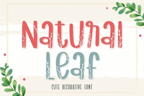 Natural Leaf Font - Featured Image