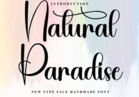 Natural Paradise Font - Featured Image