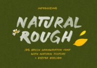 Natural Rough Font - Featured Image