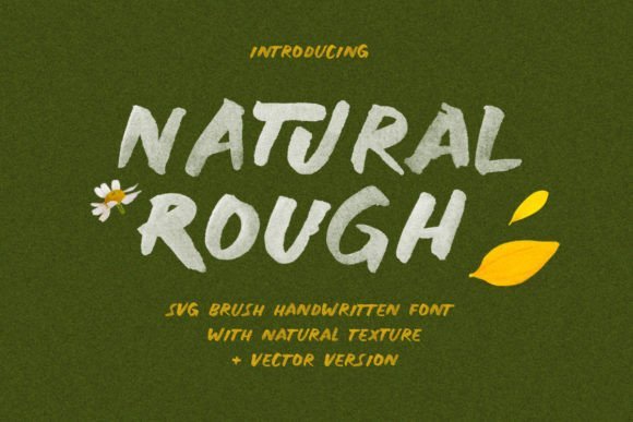 Natural Rough Font - Featured Image