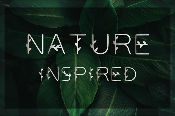 Nature Inspired Font - Featured Image