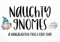 Naughty Gnomes Font - Featured Image