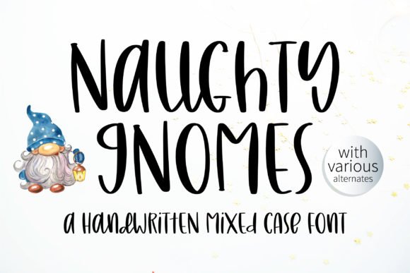 Naughty Gnomes Font - Featured Image