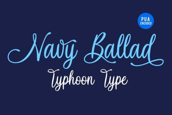 Navy Ballad Font - Featured Image