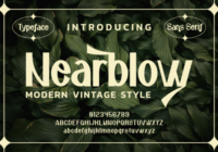 Nearblow Font - Featured Image