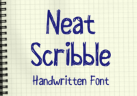 Neat Scribble Font - Featured Image