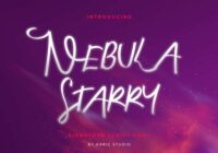 Nebula Starry Font - Featured Image